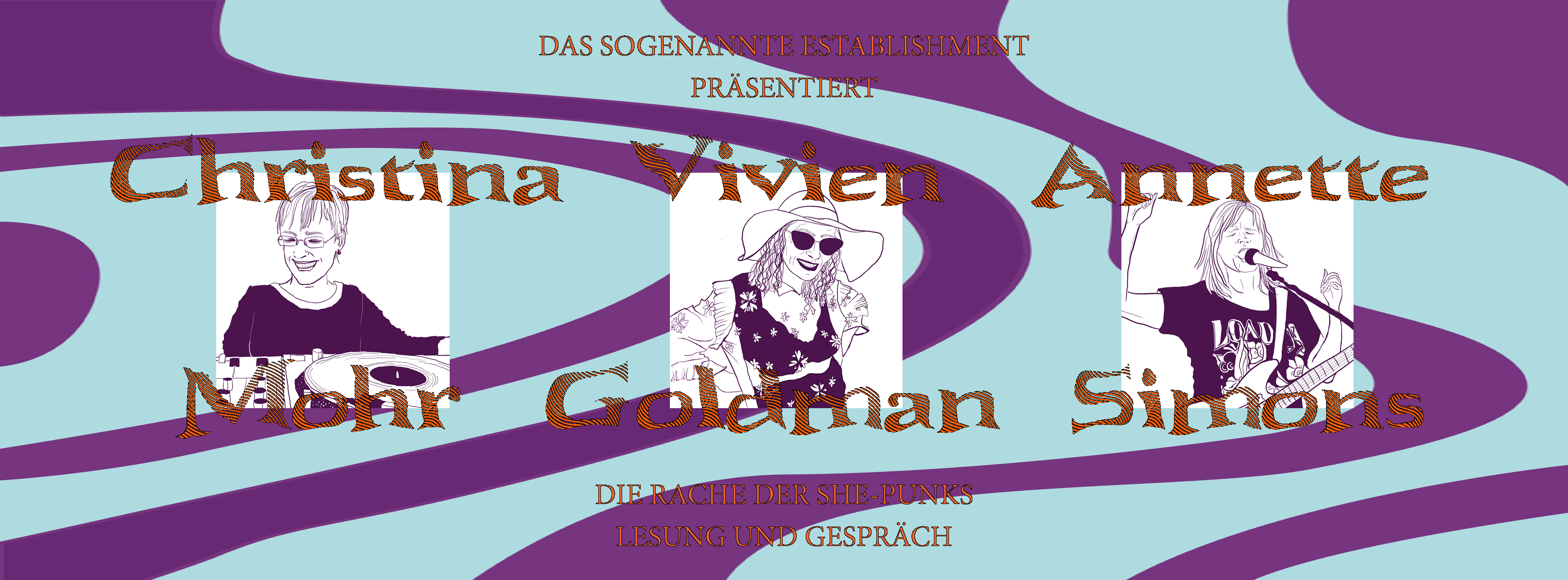 Lesung und Gespräch: Vivien Goldman »Die Rache der She-Punks« mit Vivien Goldman, Christina Mohr und Annette Simons